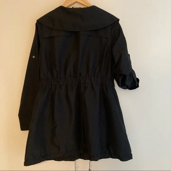 Mossimo Supply Co Black (Hoodless) Wind Rain Utility Jacket Large - Picture 5 of 9